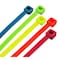 Steel Grip Cable Tie, 8 in L, 1.97 in Max Bundle Dia., Assorted Colors, Polypropelene, 75 lb Strength, 100 PK 75S-200-8-MUC - alternate 1